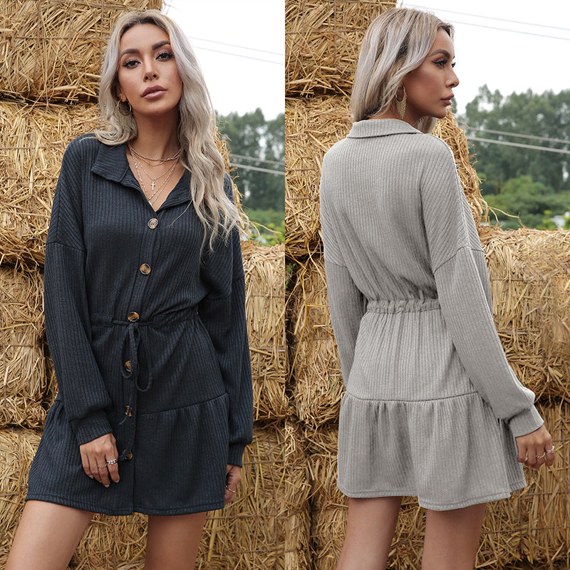 Robe pull tricotée femme