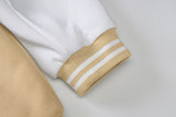 Veste beige de baseball décontractée et ample