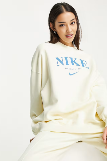 Ensemble Nike - Essential - Sweat ras de cou & Jogging Beige