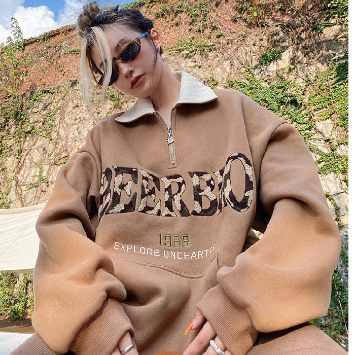 Street Style Long-sleeved Sweatshirt