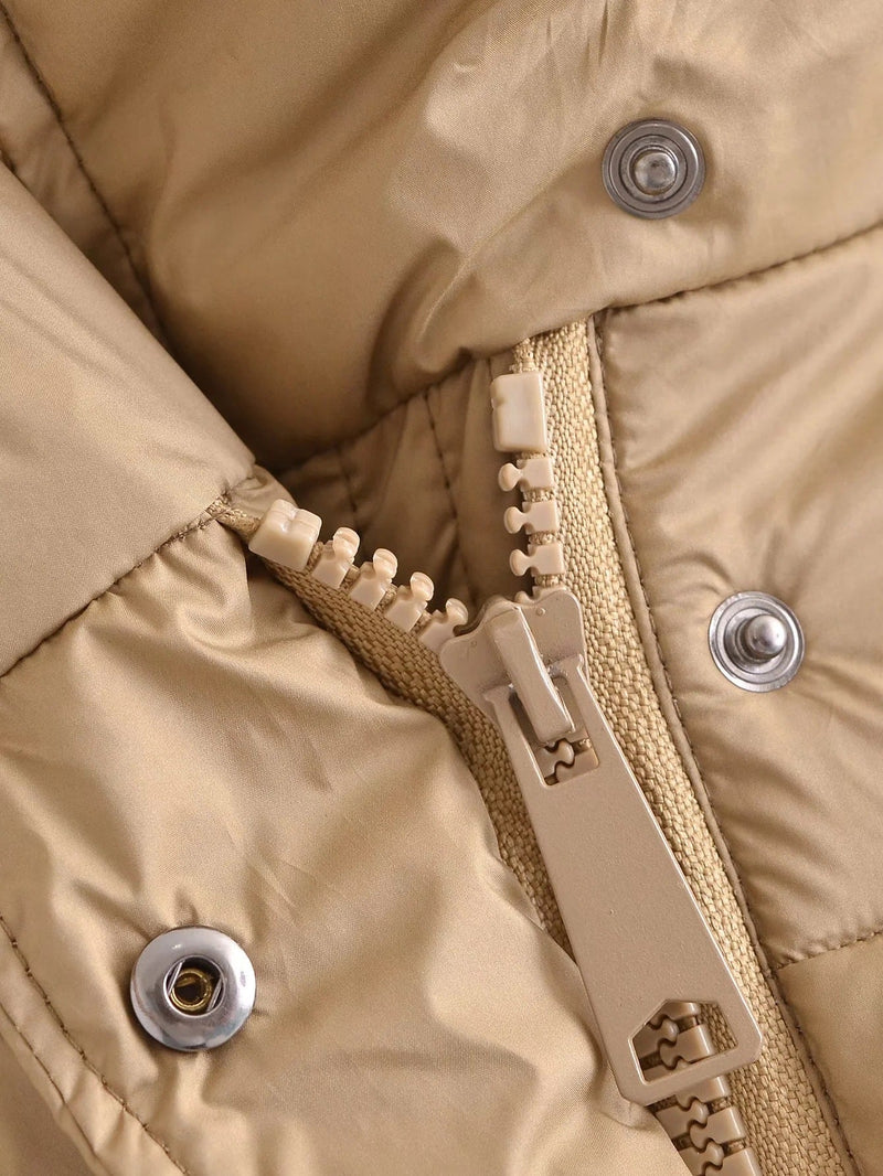Veste chaude à simple boutonnage