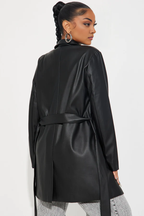 Manteau en similicuir