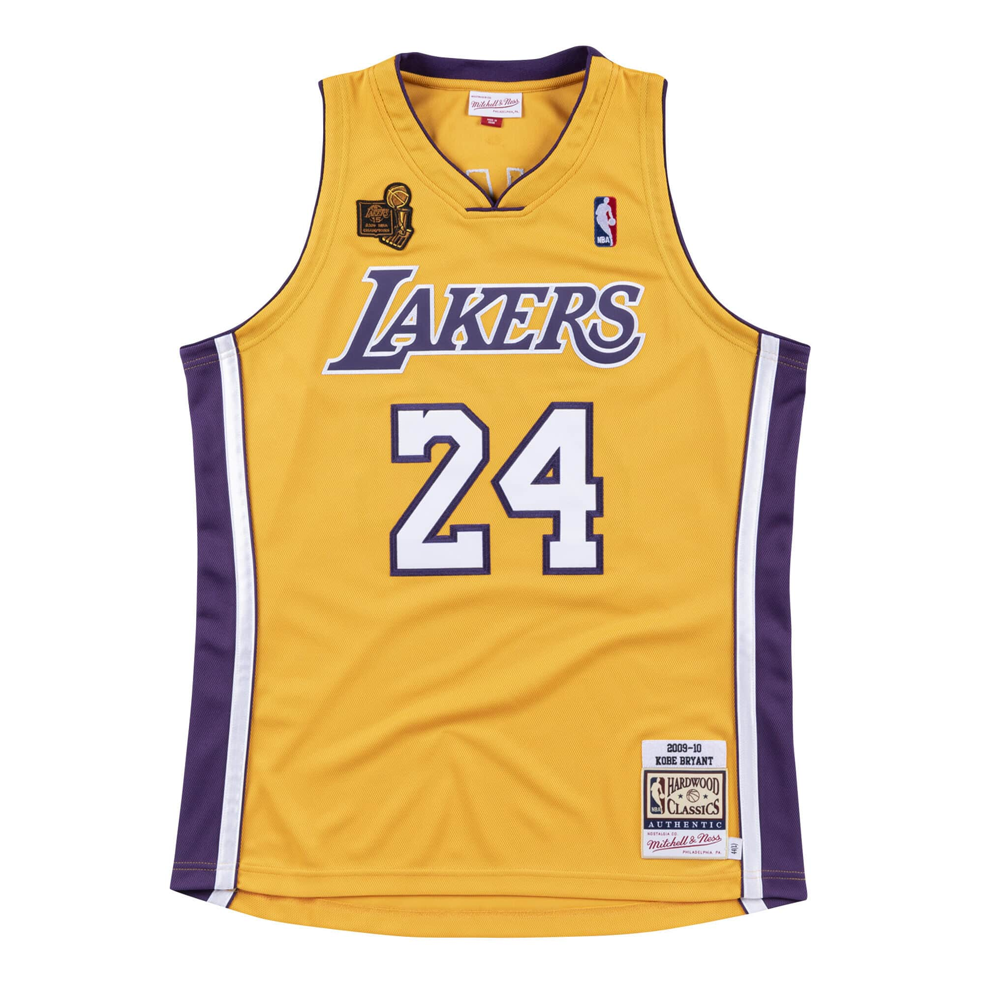 Kobe Bryant Lakers 2009-10 Yellow Jersey