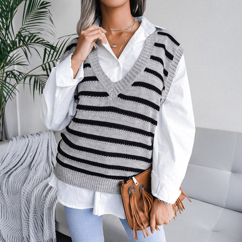 Hollow Leaf Casual Knitted Sweater