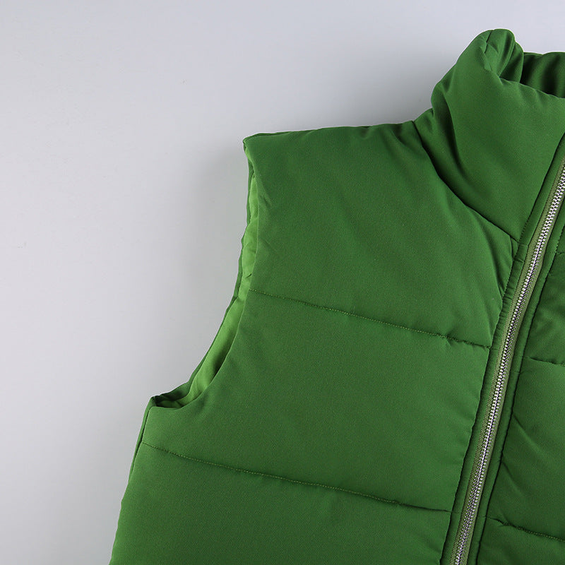 Veste épaisse et chaude en coton sans manches