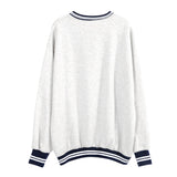 Casual Long-sleeved Printed Sweater