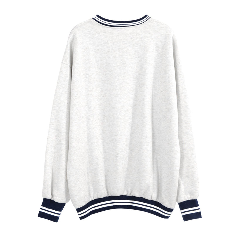 Casual Long-sleeved Printed Sweater