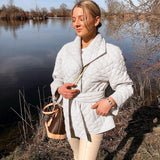 Veste décontractée mi-longue en coton