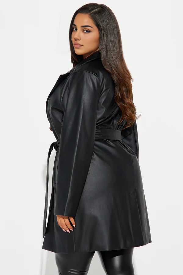 Manteau en similicuir