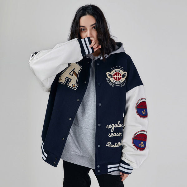 Veste de basket bleue