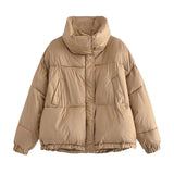 Veste chaude à simple boutonnage