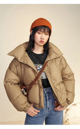 Veste chaude à simple boutonnage