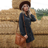 Robe pull tricotée femme
