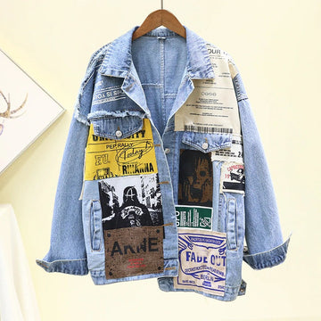 Veste en jean bleue