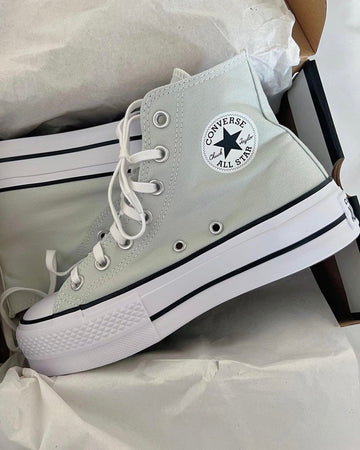 CONVERSE CHUCK TAYLOR GREY PLATFORME