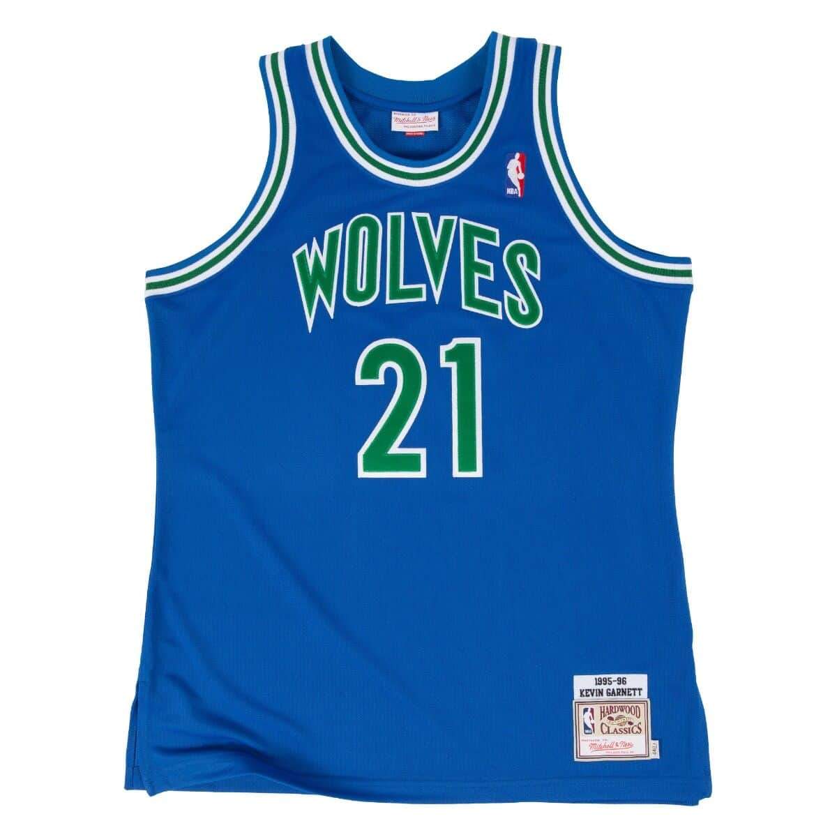 Kevin Garnett Minnesota Timberwolves 1995-96 Hardwood Classics Throwback Jersey