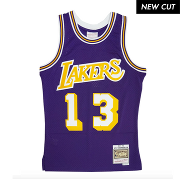 Wilt Chamberlain Los Angeles Lakers Hardwood Classics Throwback Swingman Jersey