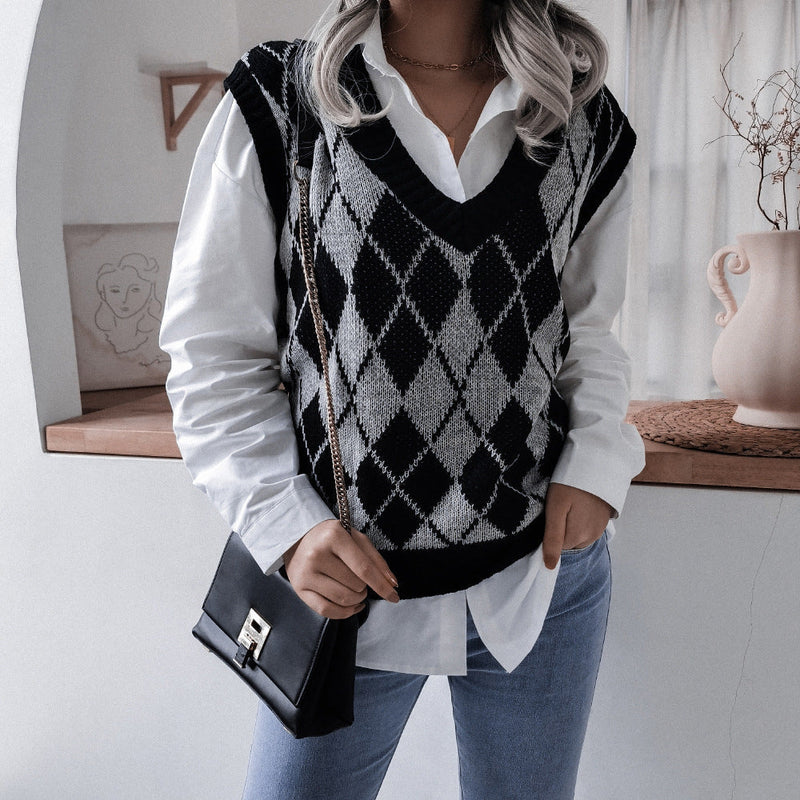 Hollow Leaf Casual Knitted Sweater
