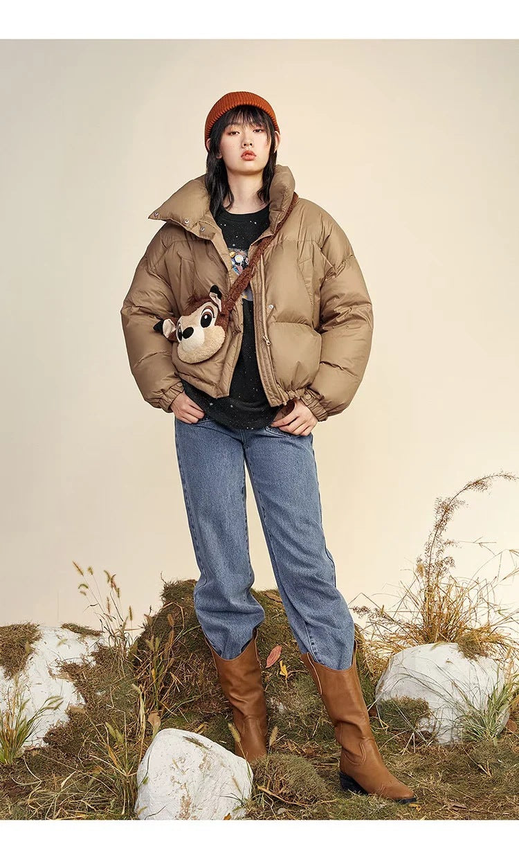 Veste chaude à simple boutonnage