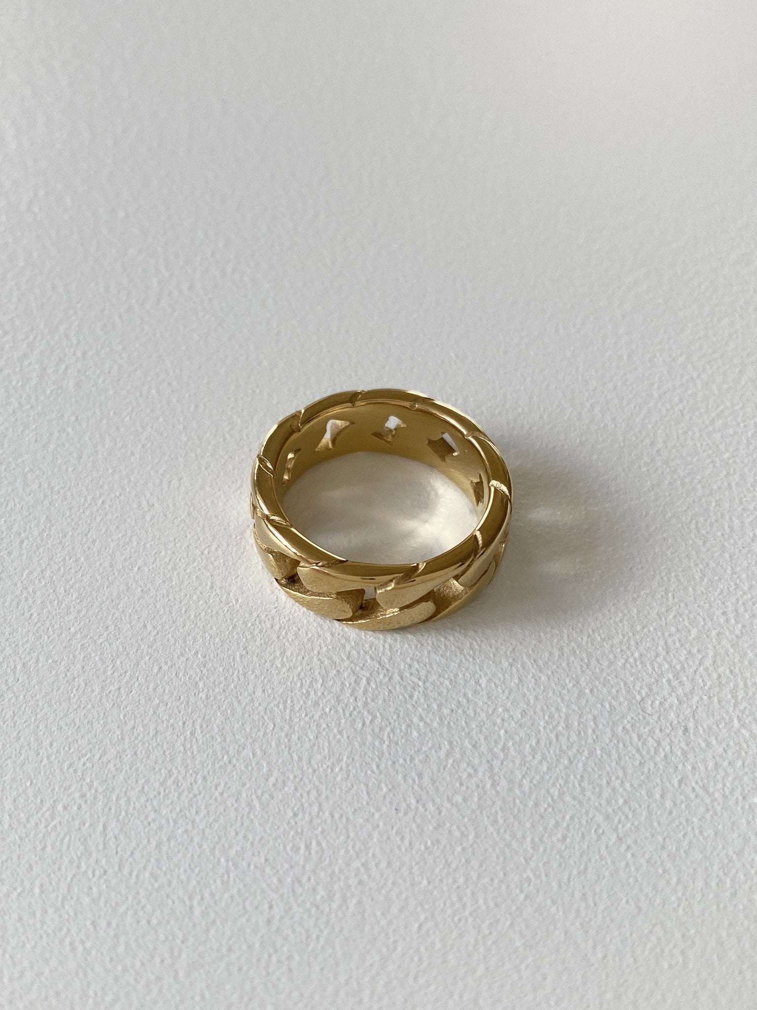 BAGUE CHAÎNE CUBAIN