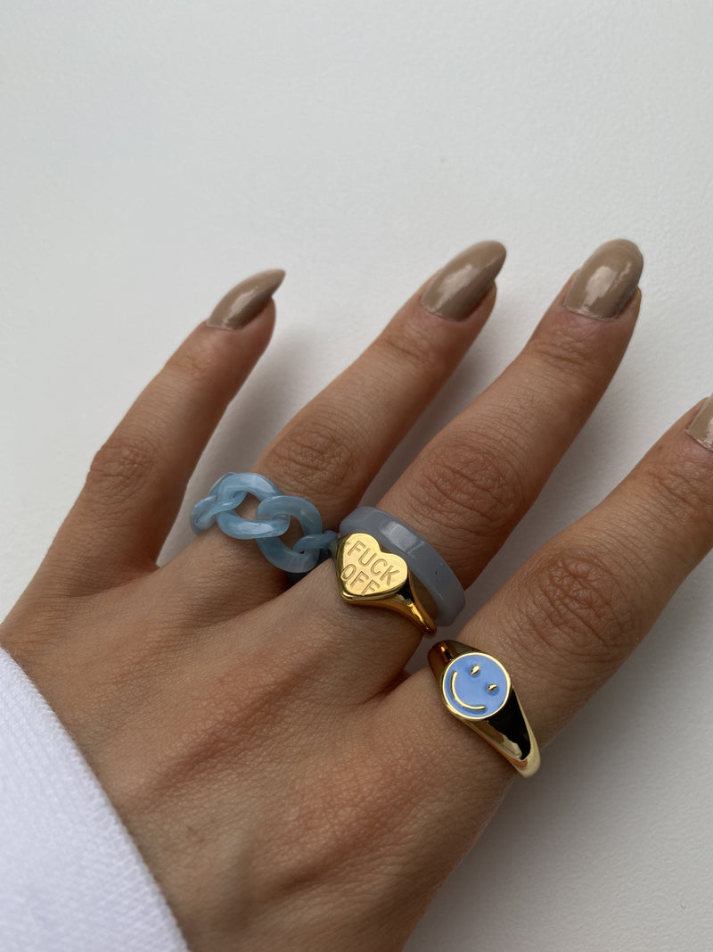 COLOURFUL SMILE RING